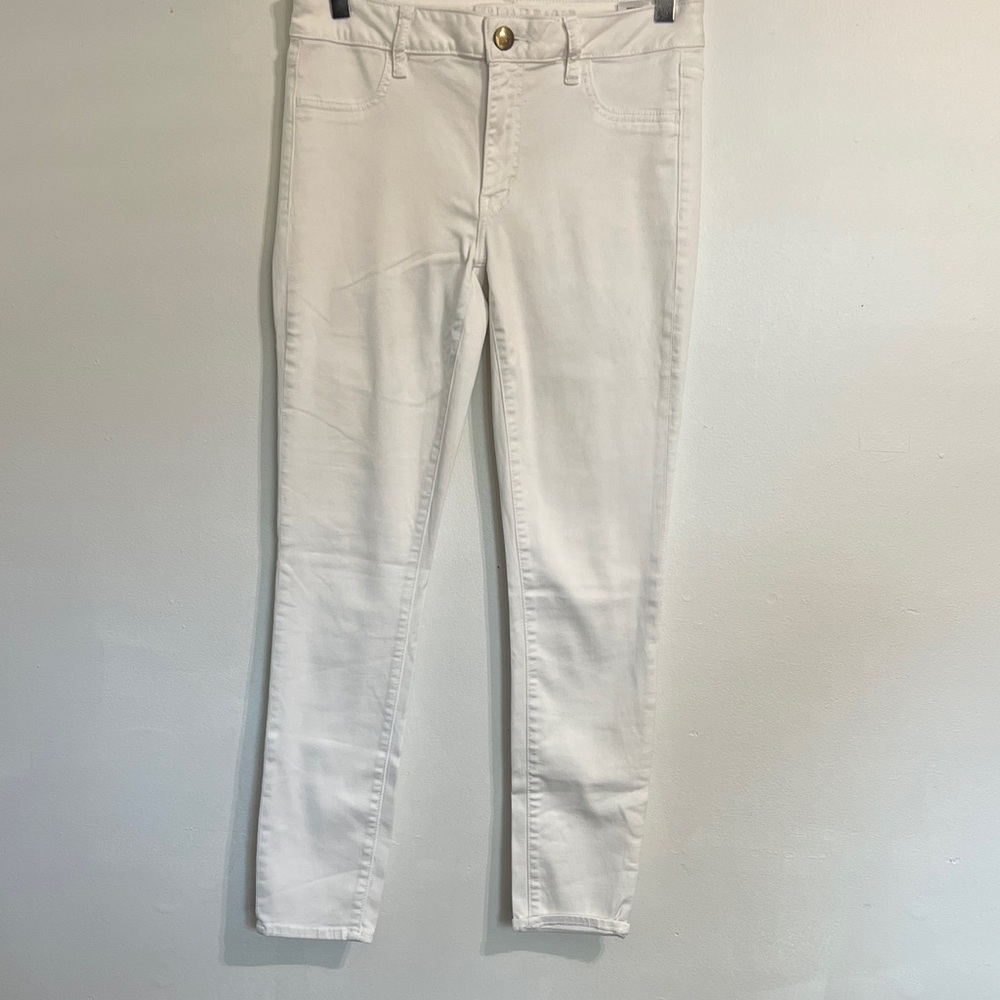 American Eagle Outfitters Women's Cream Jeggings